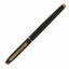 Ручка подарочная перьевая BRAUBERG "Brioso", СИНЯЯ, корпус черный с золотистыми деталями, 143467