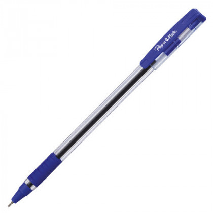 Ручка шариковая с грипом PAPER MATE "Brite", СИНЯЯ, игольчатый узел 1 мм, линия письма 0,7 мм, 2084374