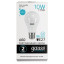 Лампа светодиодная GAUSS, 10(75)Вт, цоколь Е27, груша, нейтральный белый, 25000 ч, LED A60-10W-4100-E27, 23220