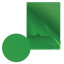 Папка-уголок жесткая, непрозрачная BRAUBERG, зеленая, 0,15 мм, 224881