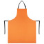 Фартук защитный из винилискожи КЩС, объем груди 104-112, рост 164-176, оранжевый, ГРАНДМАСТЕР, 610873
