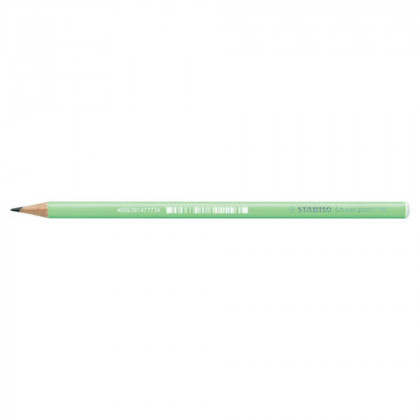 Карандаш чернографитный STABILO, 1 шт., "Schwan Pastel", HB, корпус пастельный зеленый, 421/HB-2