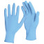 Перчатки нитриловые голубые, 50 пар (100 шт.), прочные, размер M (средний), LAIMA, 605014