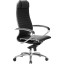 Кресло офисное МЕТТА "SAMURAI" K-1.04, рецик. кожа, черное