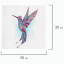 Картина стразами (алмазная мозаика) сияющая 30х30 см ОСТРОВ СОКРОВИЩ "Красочный полёт", без подрамника, 662444