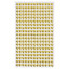 Стразы самоклеящиеся "Круглые", цвет золото, 6 мм, 247 шт., на подложке, ОСТРОВ СОКРОВИЩ, 661570