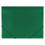 Папка на резинках BRAUBERG "Office", зеленая, до 300 листов, 500 мкм, 227710