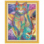 Картина стразами (алмазная мозаика) сияющая 40х50 см, ОСТРОВ СОКРОВИЩ "Восточный кот", без подрамника, 662450
