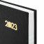 Ежедневник датированный на 2023 (145х215 мм), А5, STAFF, обложка бумвинил, черный, 114189