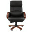 Кресло из натуральной кожи "Президент", СН 417, черное, 6082581