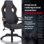 Кресло компьютерное BRABIX "Techno Pro GM-003", ткань, черное/серое, вставки оранжевые, 531813