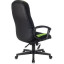 Кресло компьютерное ZOMBIE-9/BL+SD, подушка, экокожа/ткань, черное/зеленое, 1583709