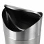 Урна для мусора LAIMA настольная, с качающейся крышкой, 1,2 л, 18,5х13х12,8 см, нержавеющая сталь, матовая, 601618
