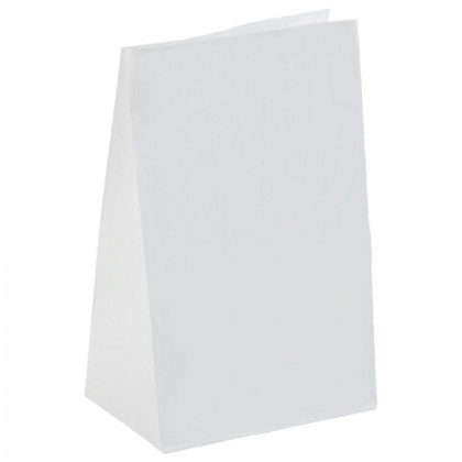 Крафт пакет бумажный БЕЛЫЙ 18х12х29 см, плотность 65 г/м2, 606863