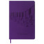 Дневник для музыкальной школы 140х210 мм, 48 л., обложка кожзам гибкая, BRAUBERG, справочный материал, фиолетовый, 105495