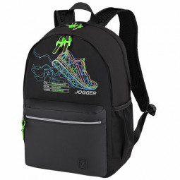 Рюкзак BRAUBERG FASHION CITY универсальный, "Virtual sneaker", черный, 46х31х15 см, 271671
