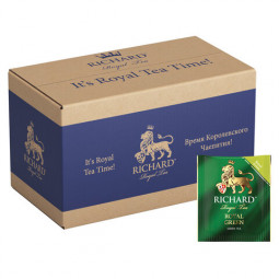 Чай RICHARD "Royal Green", зеленый, 200 пакетиков в конвертах по 2 г, 100183