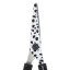 Ножницы BRAUBERG "Kid Series", 130 мм чёрно-белые с цветной печатью "Далматин", закругленные, 232276