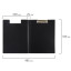 Папка-планшет BRAUBERG "Стандарт", А4 (310х230 мм), с прижимом и крышкой, пластик, черная, 0,9 мм, 221646