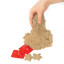 Песок для лепки кинетический BRAUBERG KIDS, песочный, 500 г, 2 формочки, ведерко, 665094