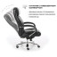 Кресло офисное BRABIX PREMIUM "Direct EX-580", хром, рециклированная кожа, черное, 531824