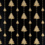 Бумага упаковочная новогодняя "Black&Gold" 70х100 см, 10 дизайнов ассорти, ЗОЛОТАЯ СКАЗКА, 591910