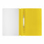 Скоросшиватель пластиковый STAFF, А4, 100/120 мкм, желтый, 225731