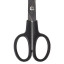 Ножницы BRAUBERG "Standard" 230 мм, черные, классической формы, 2-х сторонняя заточка, 237098