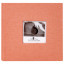 Фотоальбом BRAUBERG "Персик" на 200 фото 10х15 см, ткань, персиковый, 391190