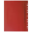Скоросшиватель пластиковый с перфорацией BRAUBERG, А4, 140/180 мкм, красный, 226582