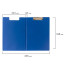 Папка-планшет STAFF, А4 (318х228 мм), с прижимом и крышкой, картон/ПВХ, СИНЯЯ, 229558