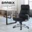 Кресло офисное BRABIX "Fregat EX-510", рециклированная кожа, черное, 530863