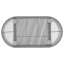 Подставка-органайзер металлическая BRAUBERG "Germanium", 9 секций, 105х220х110 мм, серебро, 237419