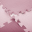 Коврик-пазл напольный 0,9х0,9 м, мягкий, розовый, 9 элементов 30х30 см, толщина 1 см, ЮНЛАНДИЯ, 664660
