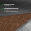 Коврик входной ворсовый влаго-грязезащитный LAIMA, 120х150 см, ребристый, толщина 7 мм, коричневый, 602876