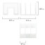 Лоток-сортер для бумаг BRAUBERG "Office-Expert", 3 отделения, 207х212х168 мм, сетчатый белый, 238023