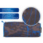 Пенал-косметичка BRAUBERG полиэстер, серый/голубой, "Элемент", 21х6х8 см, 223905