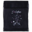 Мешок для обуви BRAUBERG, с петлёй, карман на молнии, полиэстер, 47х37 см, "I love coffee", 270908