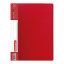 Папка с боковым металлическим прижимом и внутренним карманом BRAUBERG "Contract", красная, до 100 л., 0,7 мм, бизнес-класс, 221788