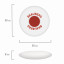 Ластик BRAUBERG "Energy", 30х30х8 мм, белый, круглый, красный пластиковый держатель, 222472