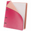 Тетрадь на кольцах А5 (180х220 мм), 120 листов, под кожу, клетка, BRAUBERG "Joy", розовый/светло-розовый, 129990