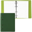 Тетрадь на кольцах А5 (180х220 мм), 120 листов, под кожу, клетка, BRAUBERG "Joy", зелёный/светло-зелёный, 129991