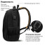 Рюкзак BRAUBERG URBAN универсальный с отделением для ноутбука, USB-порт, "Kinetic", черный, 46х31х18 см, 270798