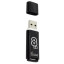 Флеш-диск 8 GB, SMARTBUY Glossy, USB 2.0, черный, SB8GBGS-K