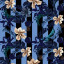 Бумага упаковочная мелованная "Night Flowers" 70x100 см, 5 дизайнов ассорти, ЗОЛОТАЯ СКАЗКА, 591588