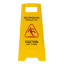 Знак предупреждающий опасность "Осторожно! Мокрый пол!" пластиковый, 62х30 см, LAIMA PROFESSIONAL, 601524