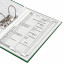 Папка-регистратор BRAUBERG с покрытием из ПВХ, 70 мм, зеленая (удвоенный срок службы), 221818