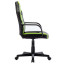 Кресло компьютерное BRABIX "Stripe GM-202", экокожа, черное/зеленое, 532511
