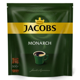 Кофе растворимый JACOBS "Monarch", сублимированный, 500 г, мягкая упаковка, 8052130