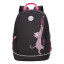 Рюкзак GRIZZLY школьный, жесткая спинка, 2 отделения, для девочек, "CAT", 38х28х18 см, RG-363-11/1